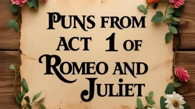 puns from act 1 of romeo and juliet