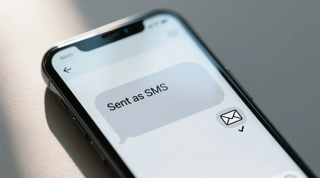 What Does “Sent as SMS” Actually Mean?