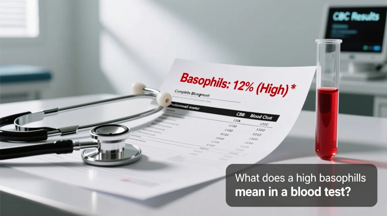 what does a high basophils mean in a blood test?