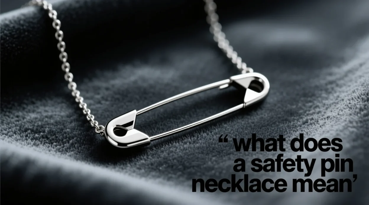 what does a safety pin necklace mean