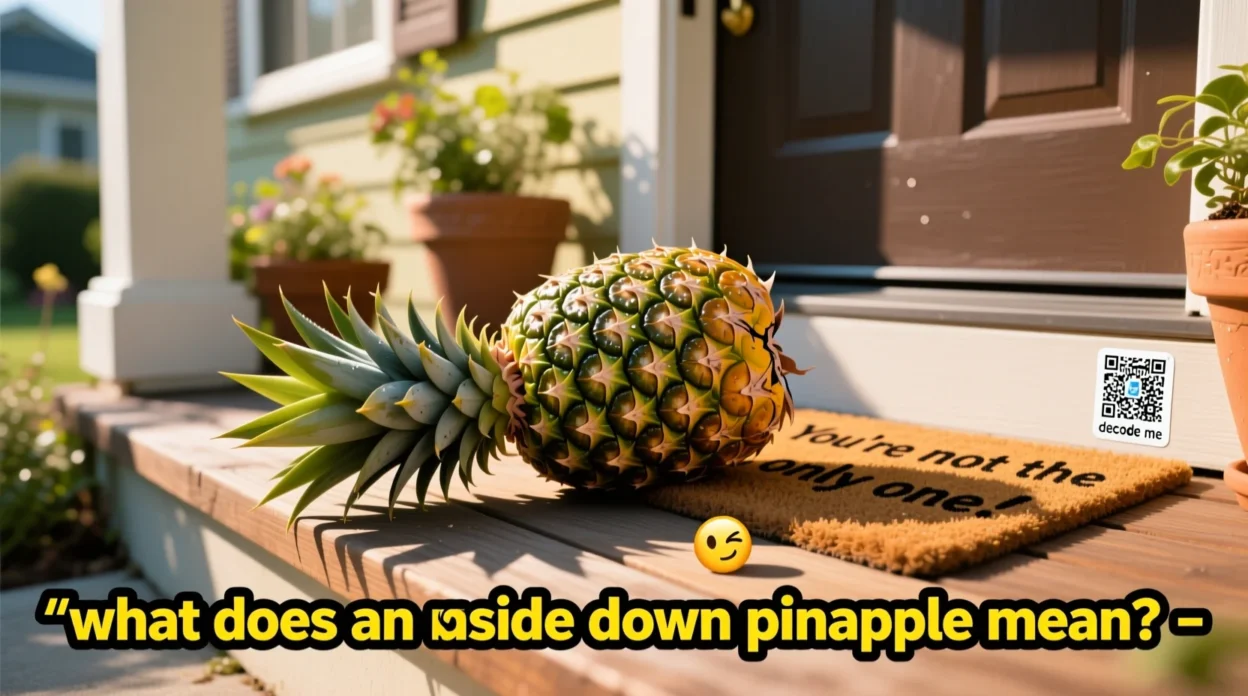 what does an upside down pineapple mean