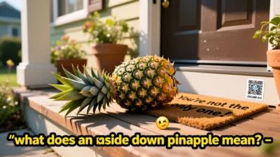what does an upside down pineapple mean