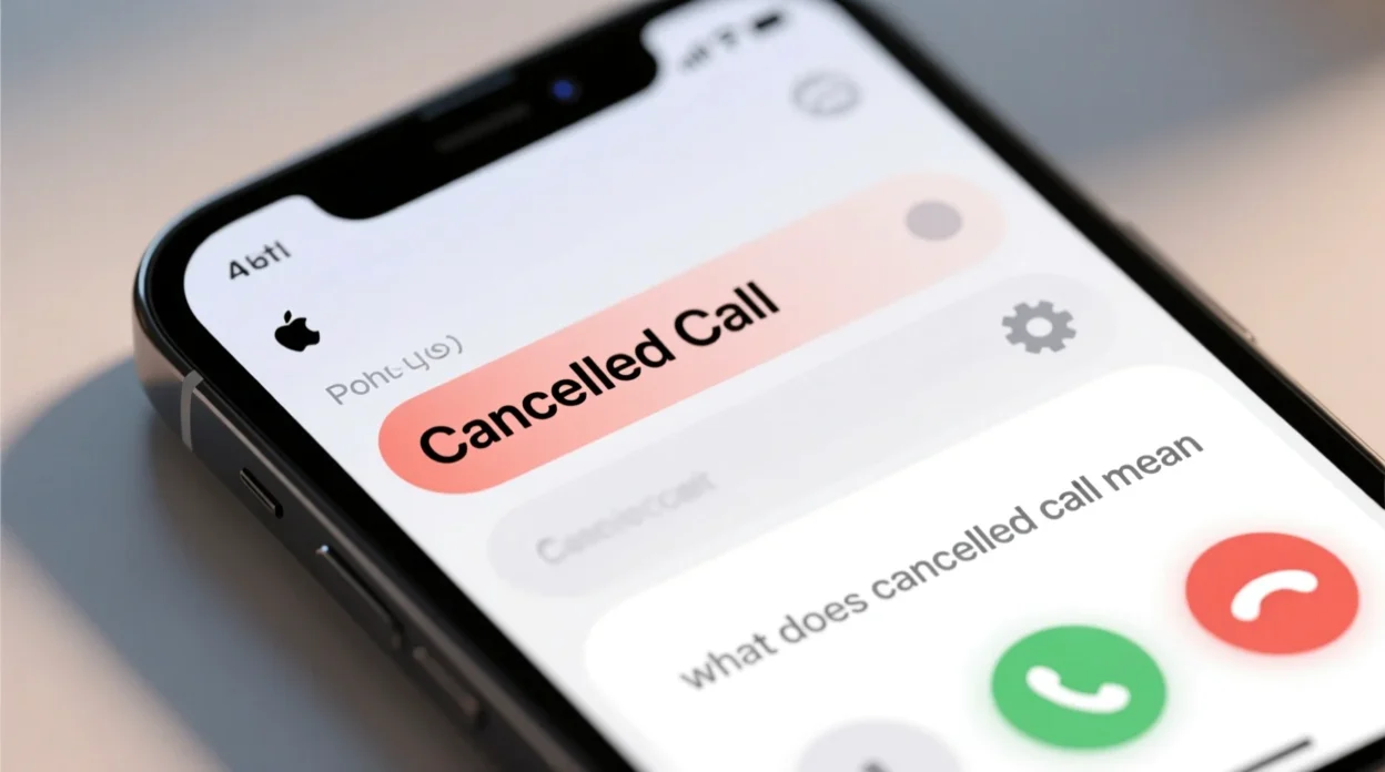 what does cancelled call mean