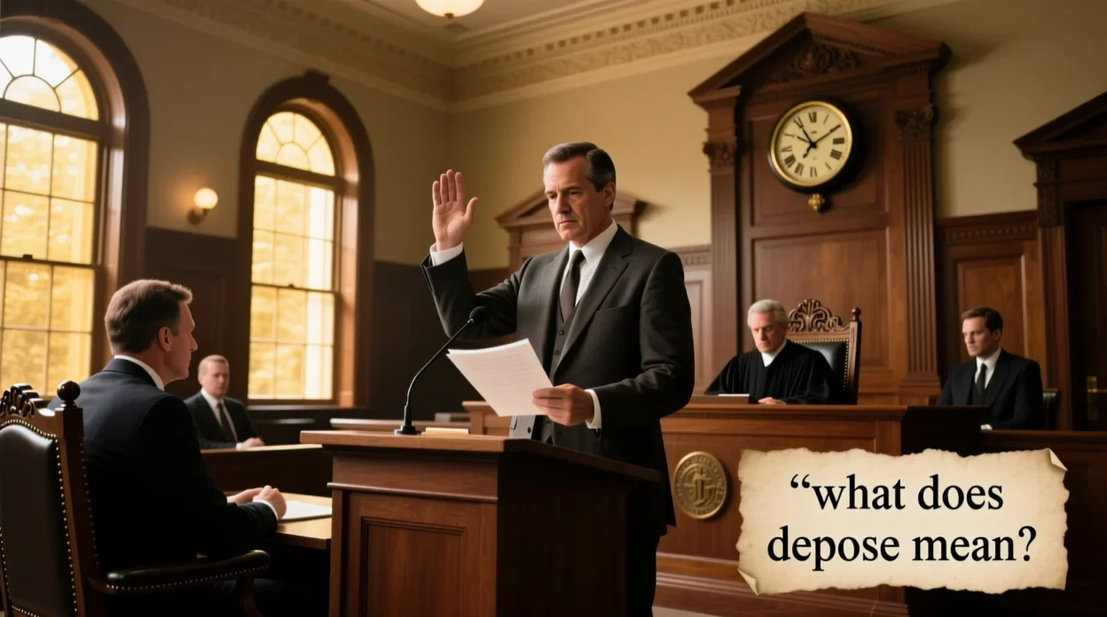 what does depose mean
