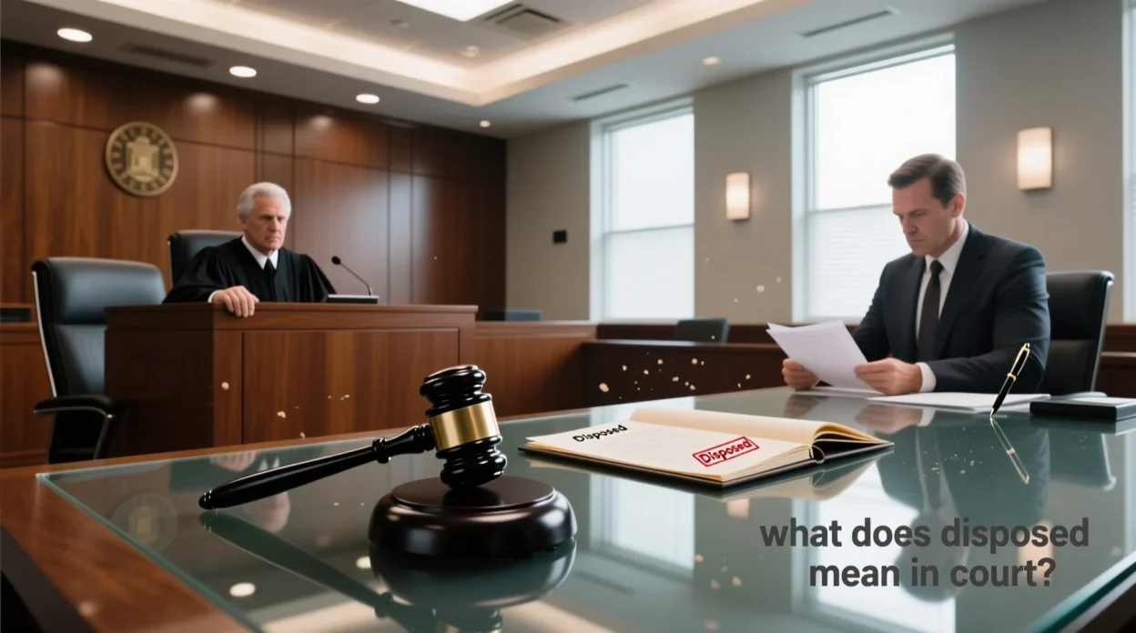 what does disposed mean in court