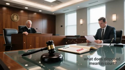 what does disposed mean in court