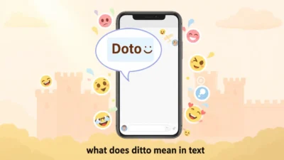what does ditto mean in text