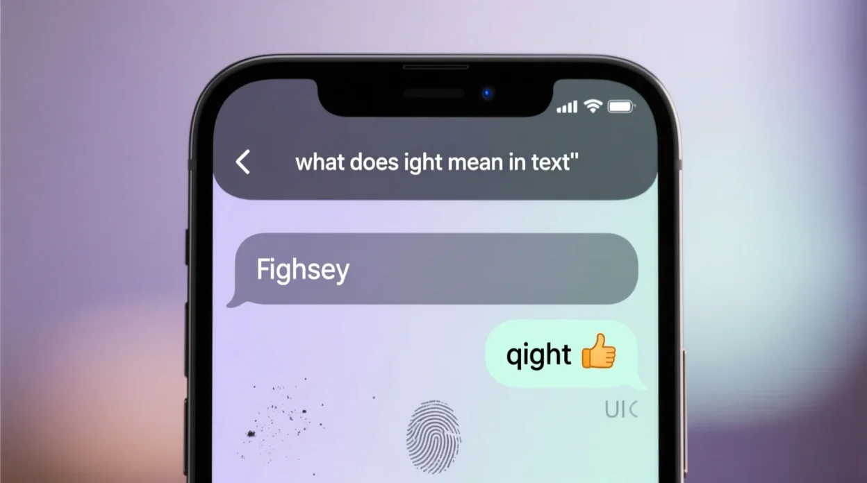 what does ight mean in text