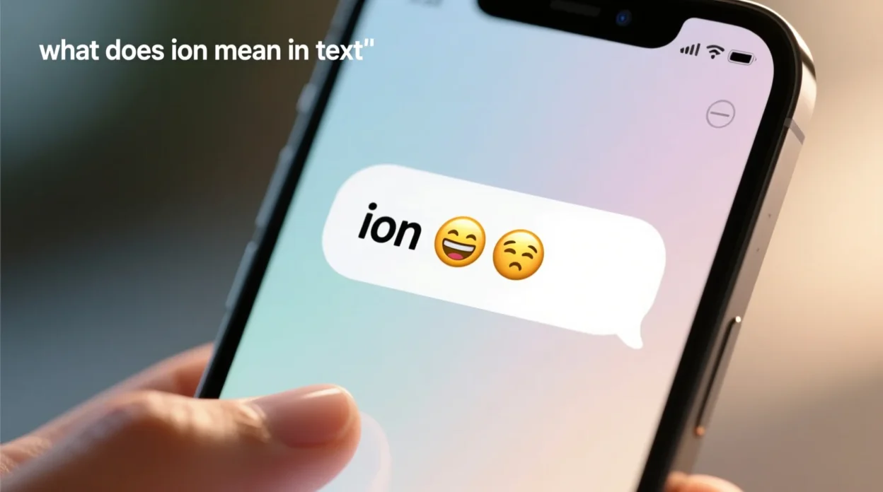 what does ion mean in text