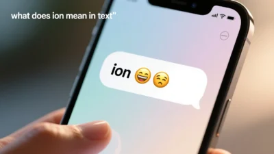 what does ion mean in text