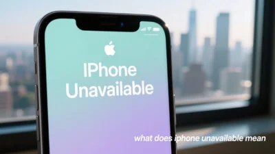 what does iphone unavailable mean