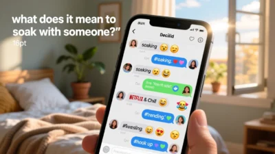 what does it mean to soak with someone