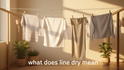 what does line dry mean