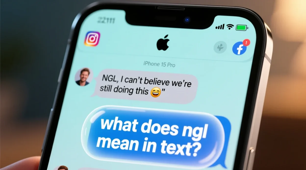 what does ngl mean in text