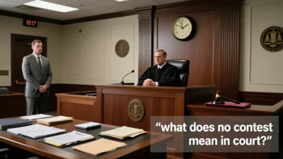 what does no contest mean in court