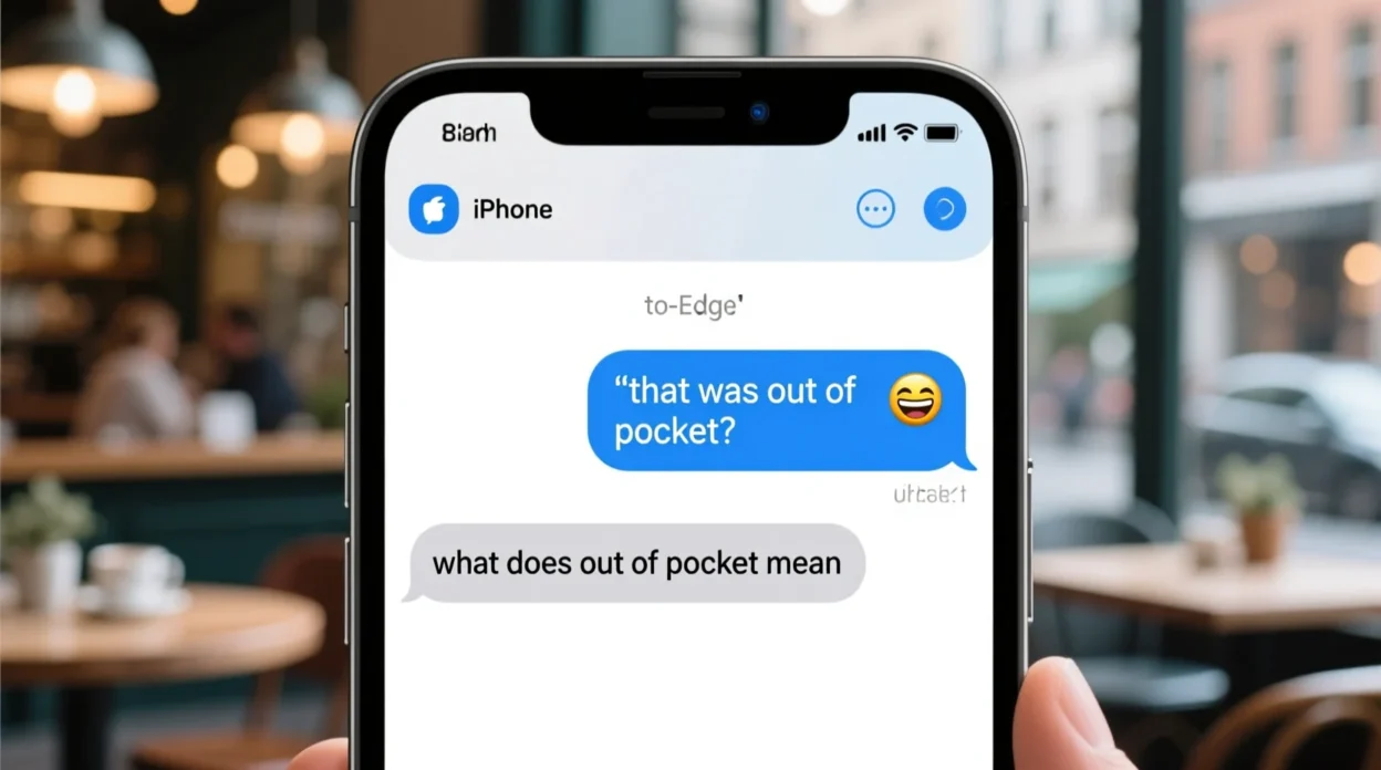 what does out of pocket mean