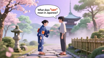 what does san mean in japanese