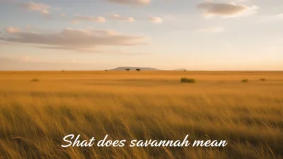 what does savannah mean
