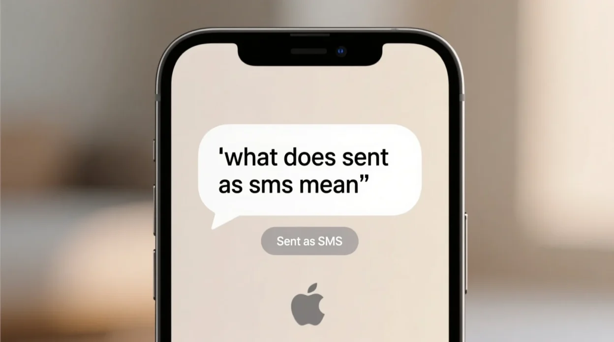 what does sent as sms mean