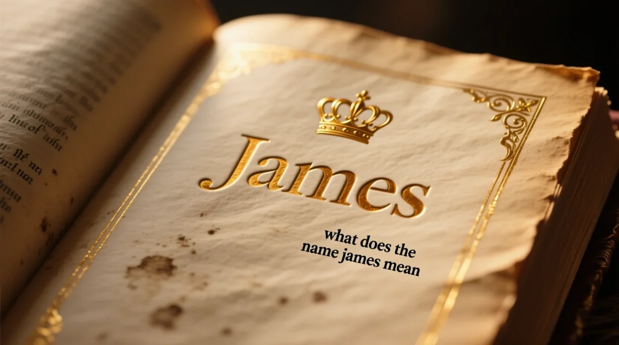 what does the name james mean
