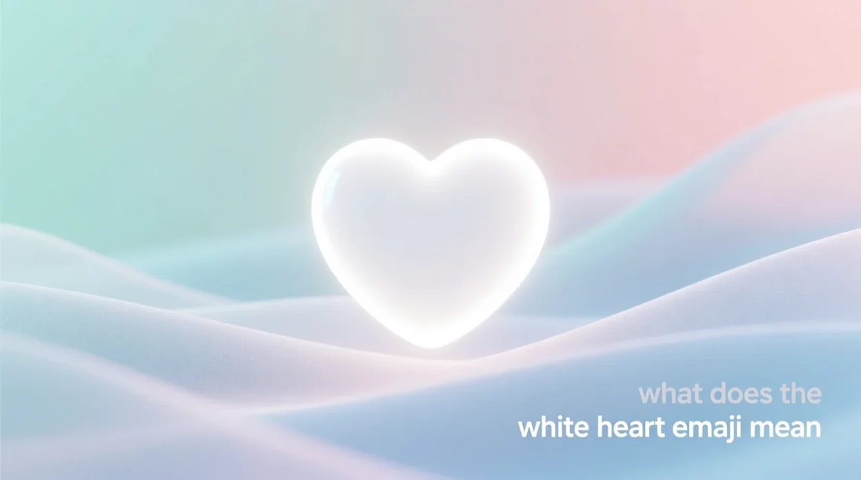 what does the white heart emoji mean