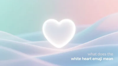 what does the white heart emoji mean