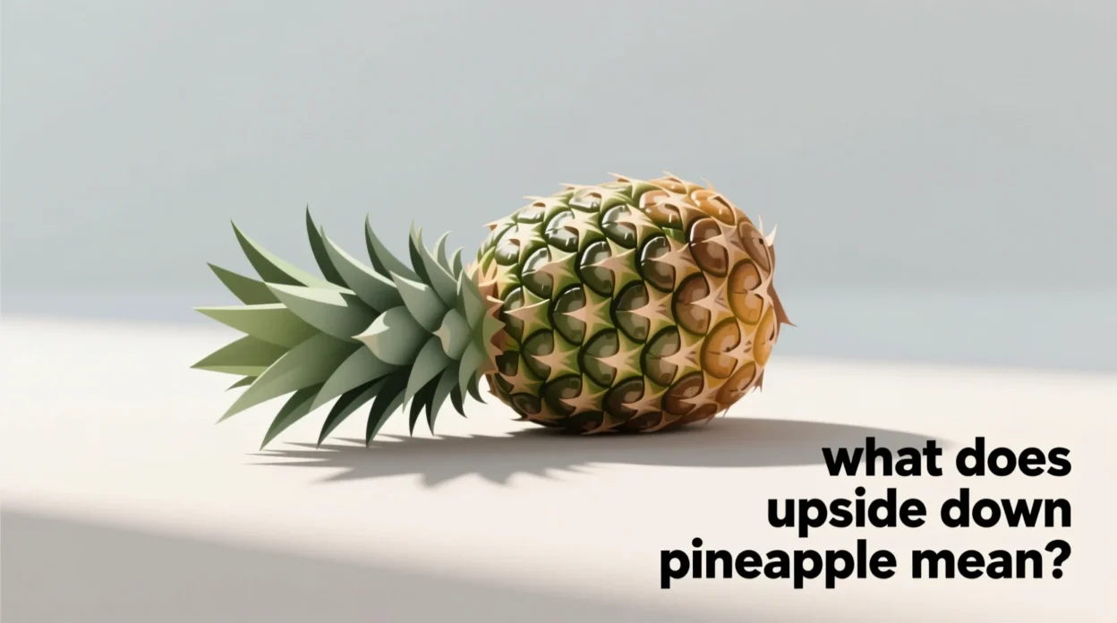 what does upside down pineapple mean