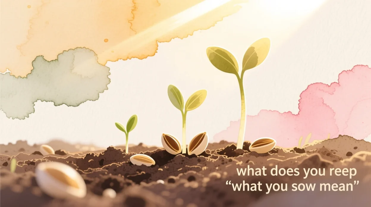what does you reap what you sow mean