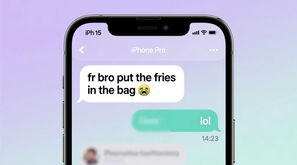 Examples of “Put the Fries in the Bag” in Conversation