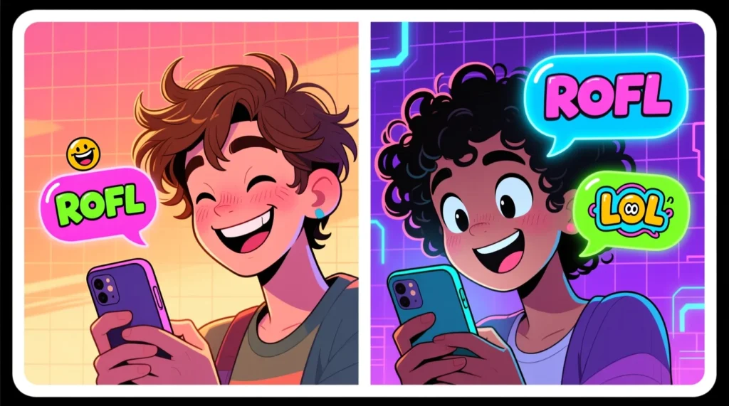 Examples of ROFL in Conversation