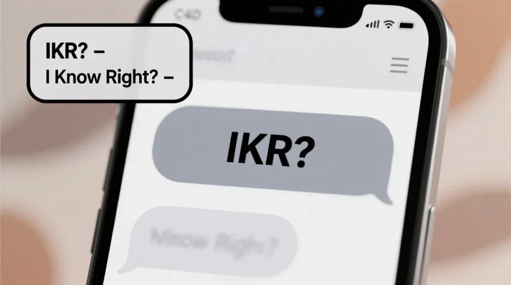 What Does IKR Mean in Text