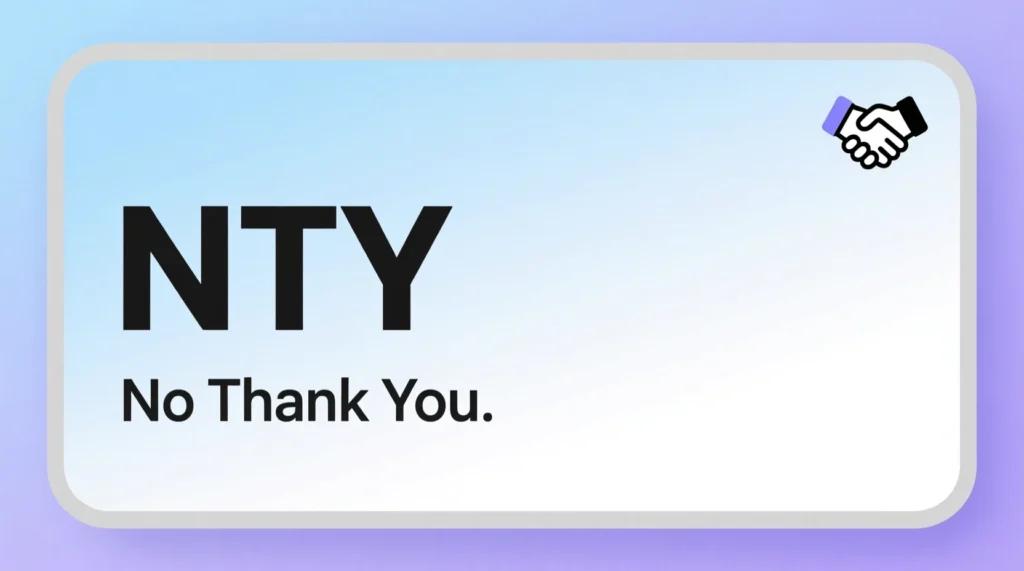 What Does NTY Mean in Text