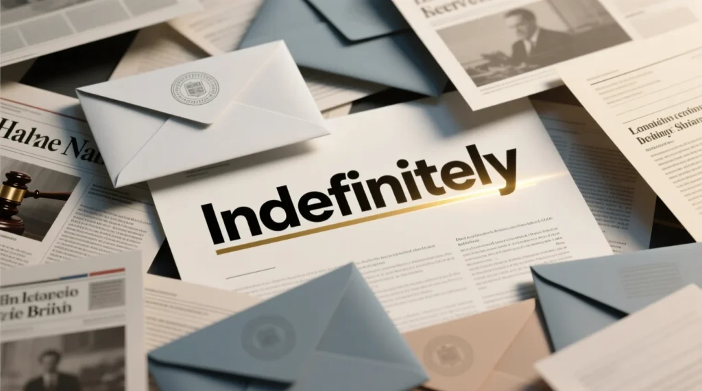 Where Is Indefinitely Commonly Used