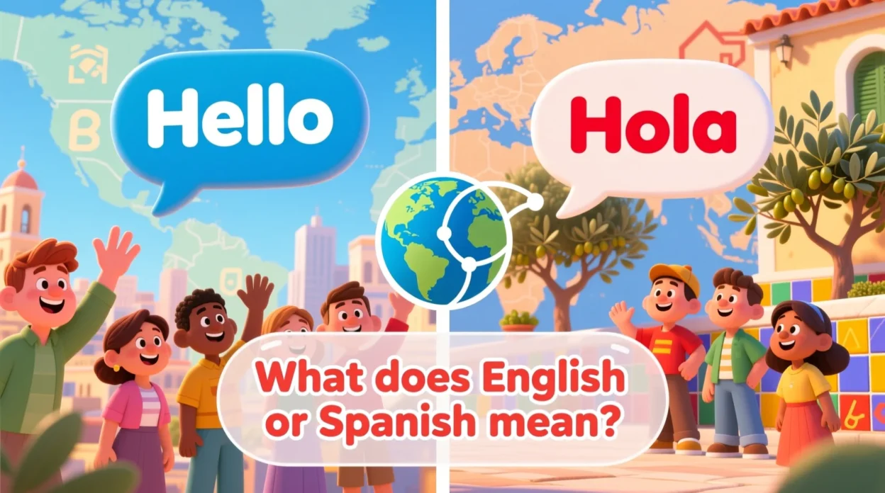 what does english or spanish mean