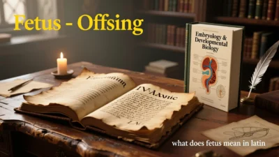 what does fetus mean in latin