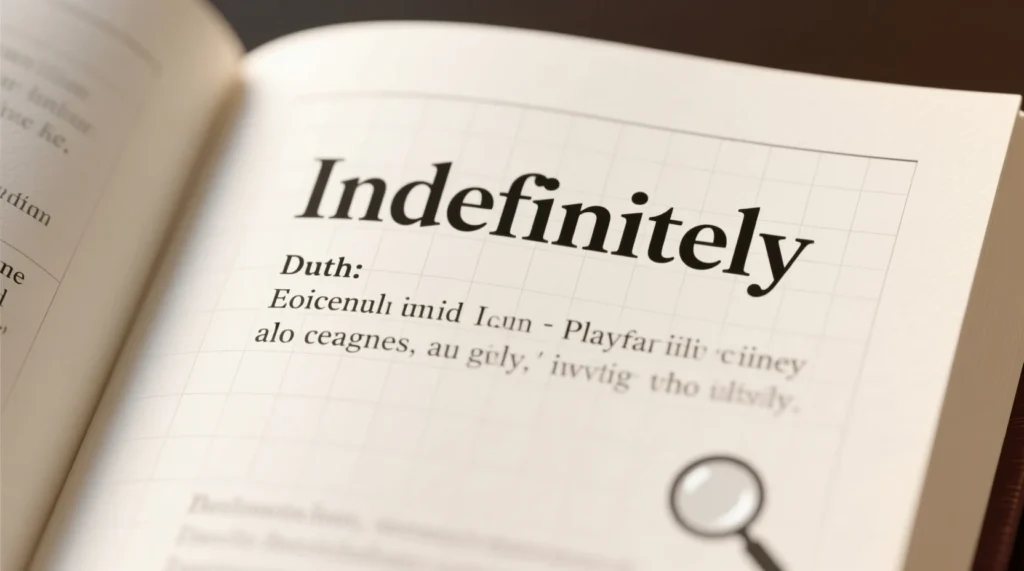 What Does Indefinitely Mean