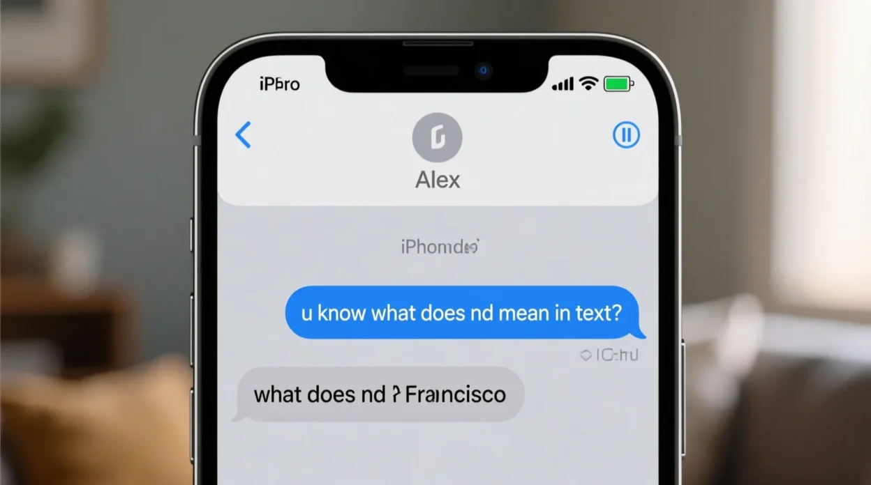 what does nd mean in text