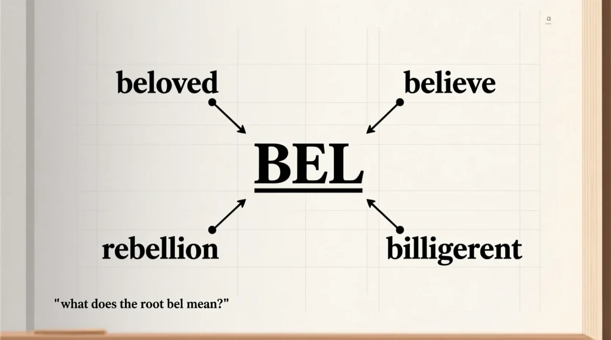 what does the root bel mean?