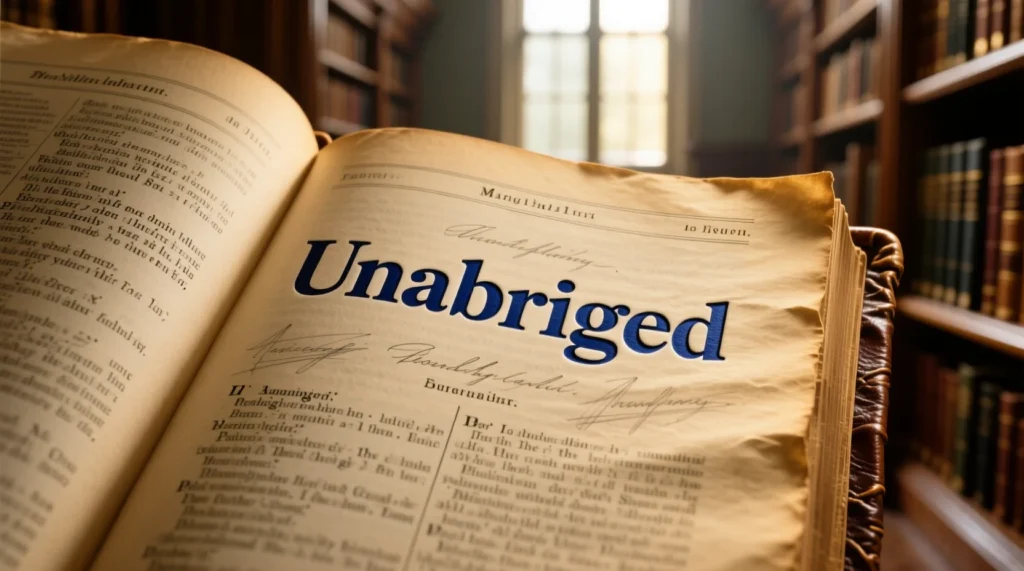 What Does Unabridged Mean