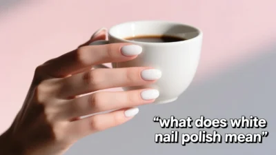 what does white nail polish mean